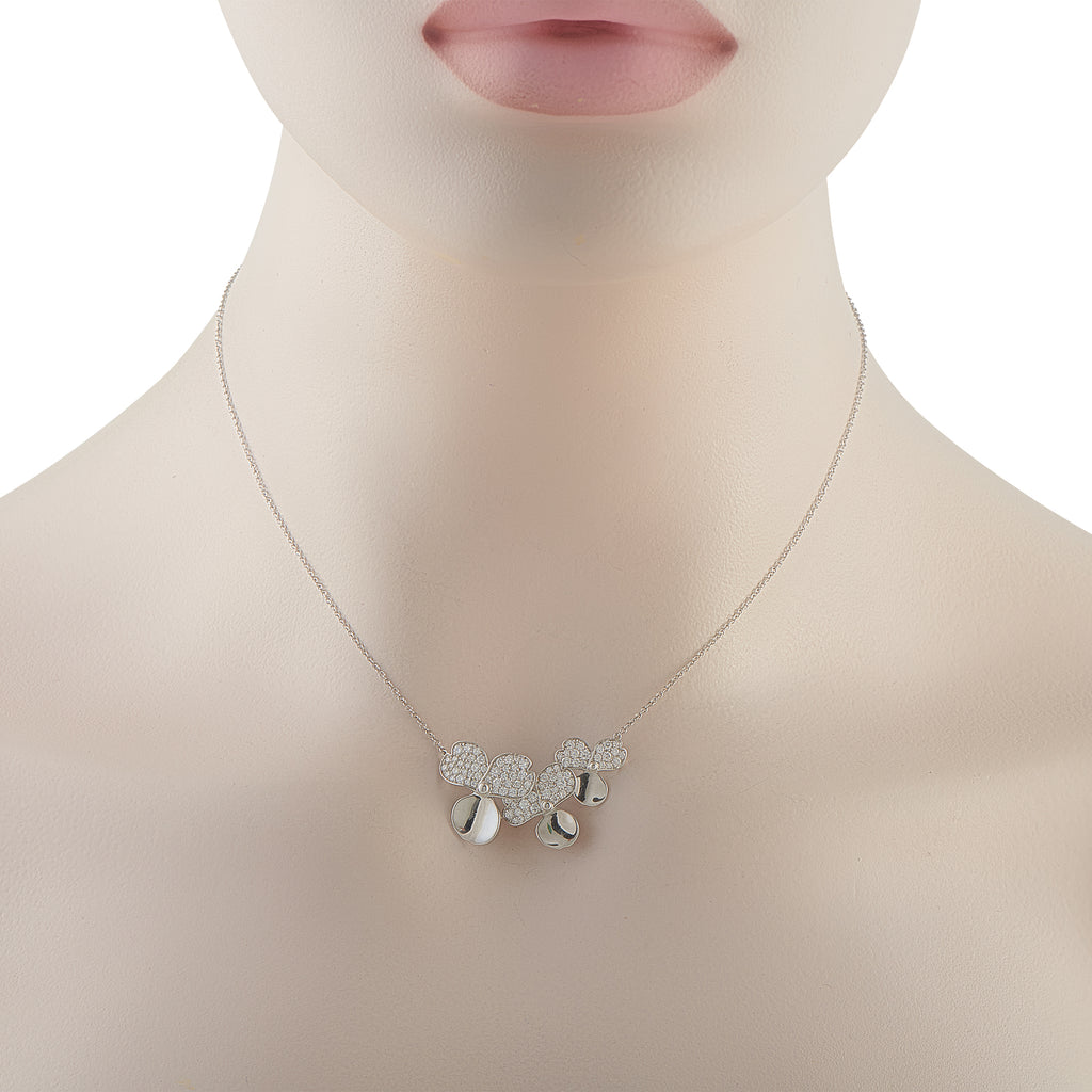 Tiffany & Co. Paper Flowers Platinum Diamond Pendant