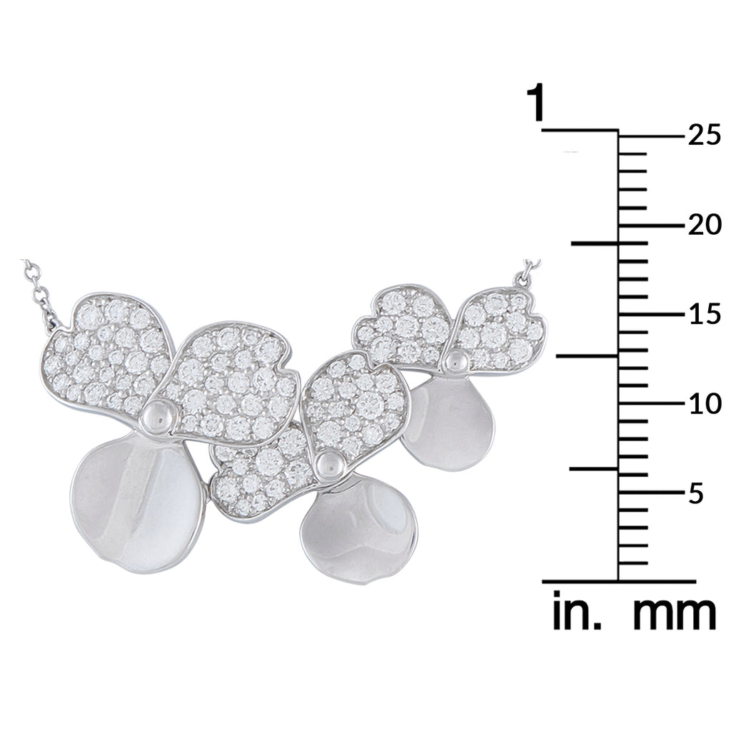 Tiffany & Co. Paper Flowers Platinum Diamond Pendant