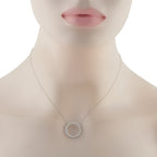 TIFFANY & CO. Tiffany & Co. Platinum 1.0ct Diamond Open Circle Pendant