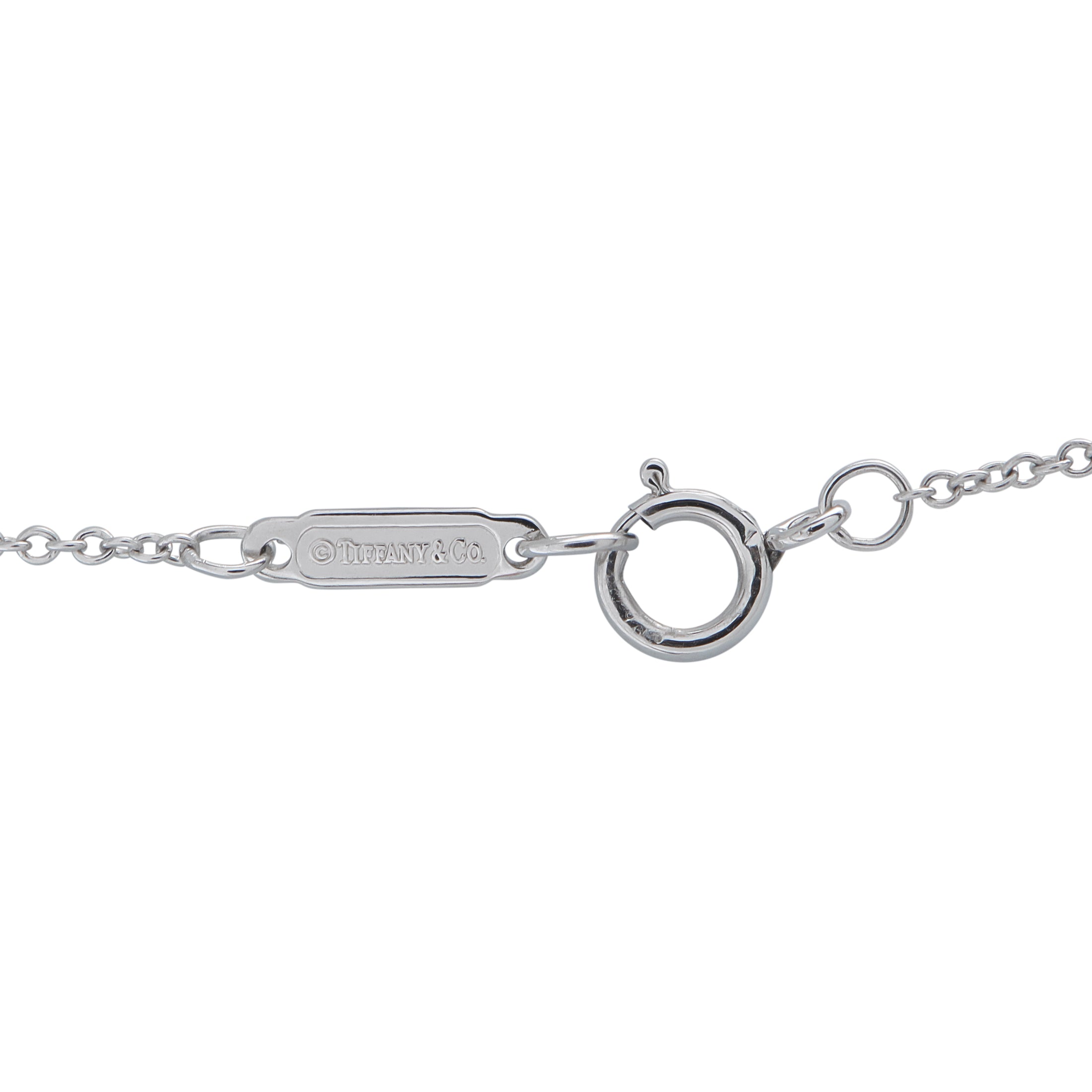 TIFFANY & CO. Tiffany & Co. Platinum 1.0ct Diamond Open Circle Pendant
