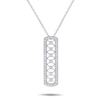 TIFFANY & CO. Tiffany & Co. Voile Platinum 0.30ct Diamond Bar Necklace