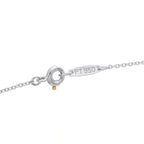 PT950 stamped platinum chain clasp with round ring connector