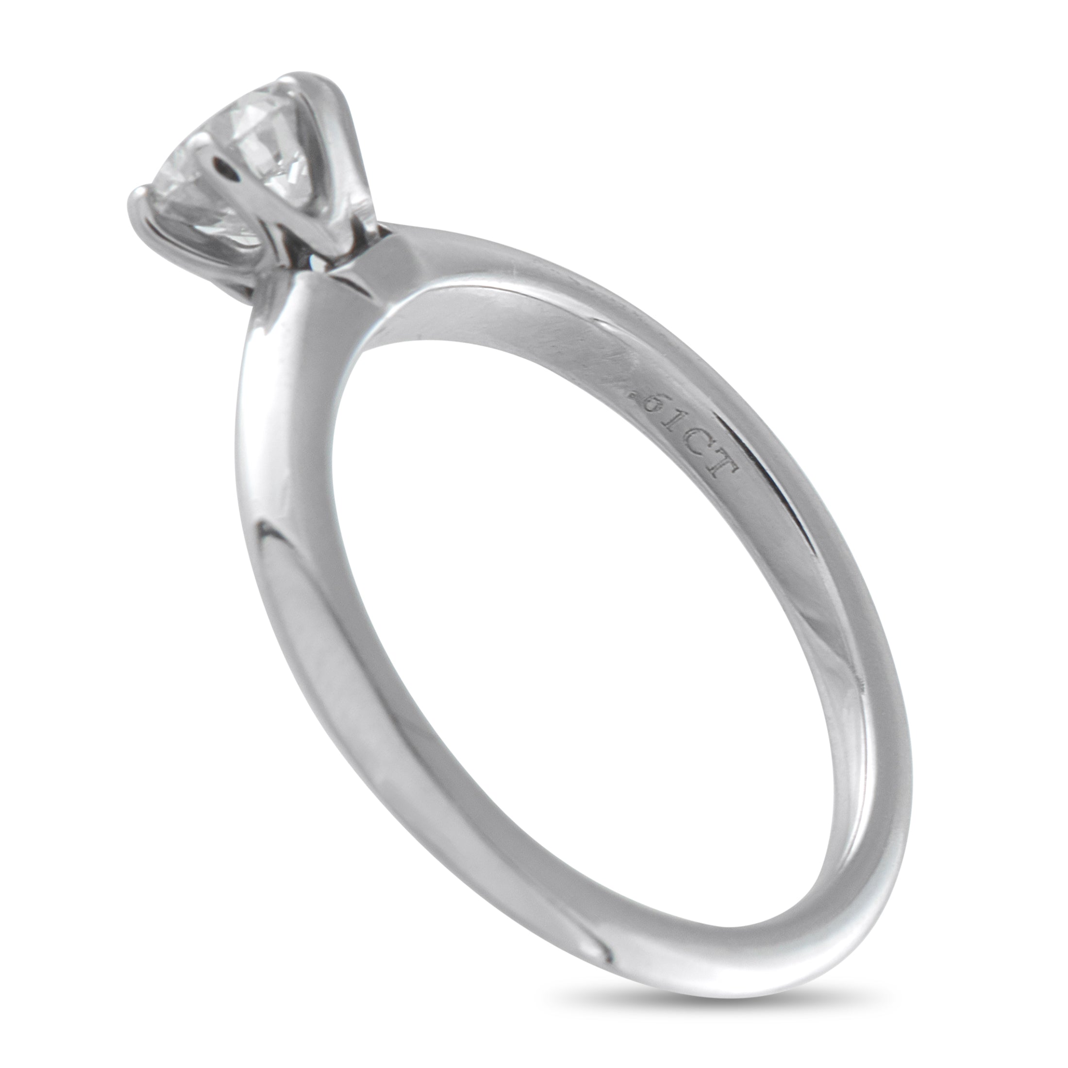 Tiffany & Co. Platinum 0.61ct Diamond Engagement Ring