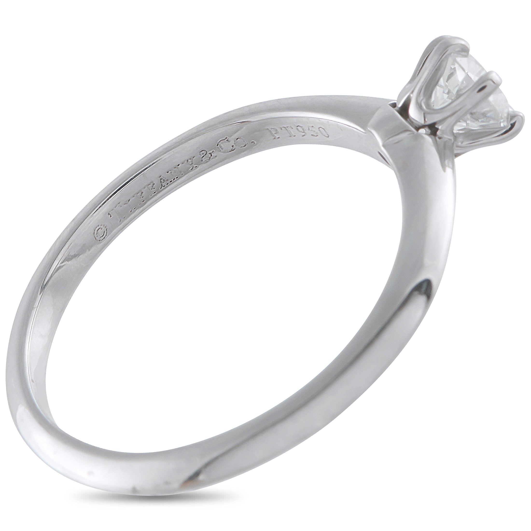 TIFFANY & CO. Tiffany & Co. Platinum 0.31ct Diamond Solitaire Ring