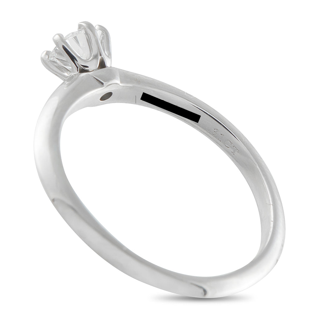 TIFFANY & CO. Tiffany & Co. Platinum 0.31ct Diamond Solitaire Ring