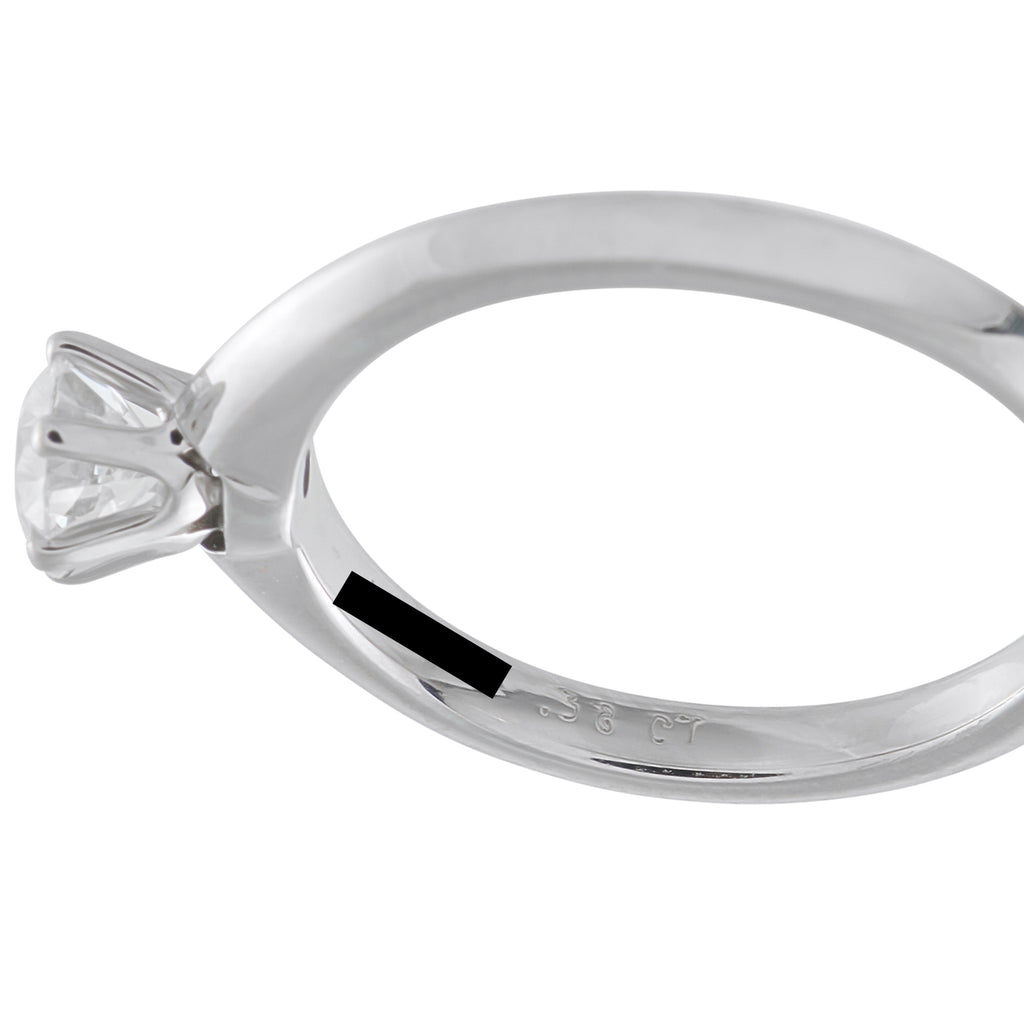 TIFFANY & CO. Tiffany & Co. Platinum 0.38ct Diamond Solitaire Engagement Ring