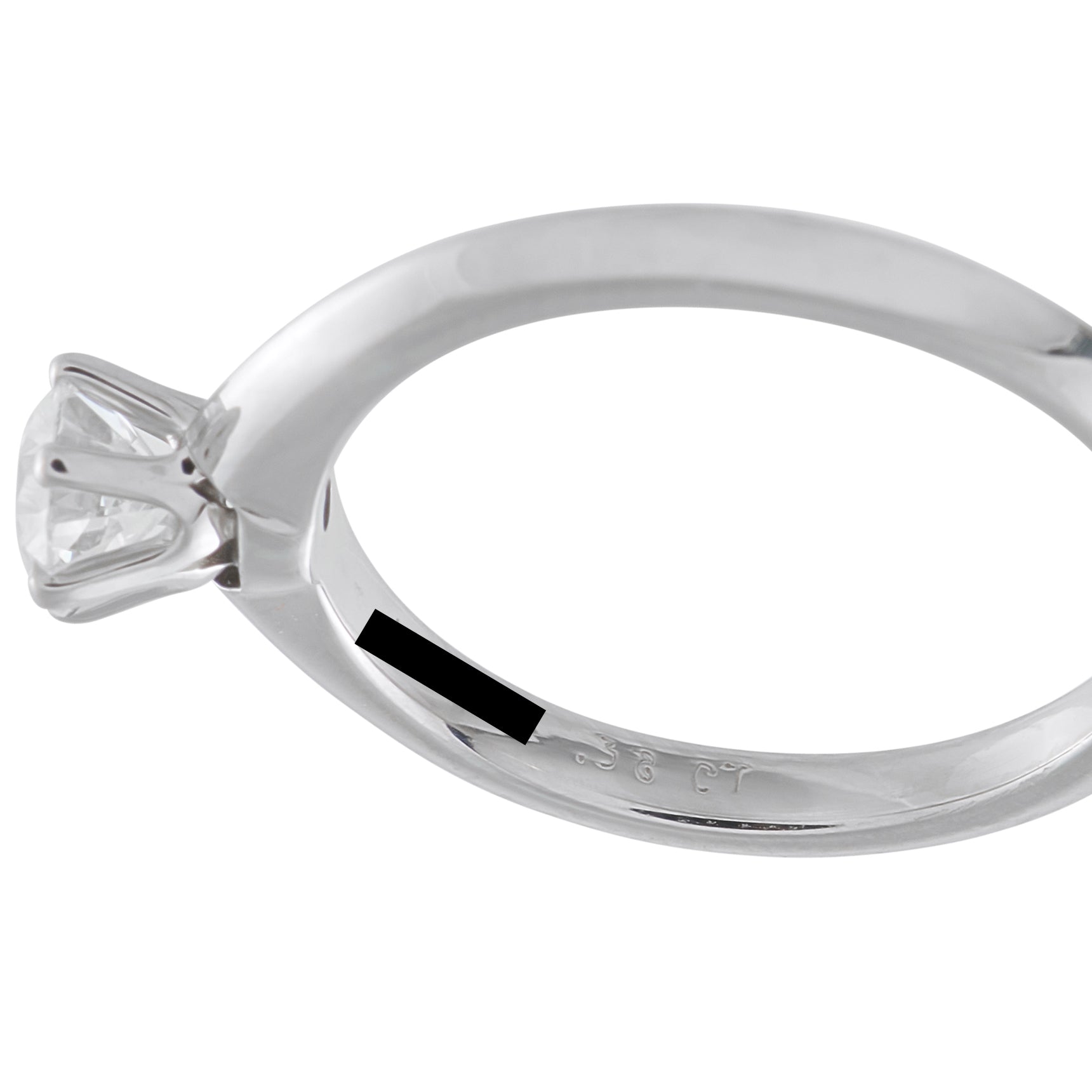 TIFFANY & CO. Tiffany & Co. Platinum 0.38ct Diamond Solitaire Engagement Ring