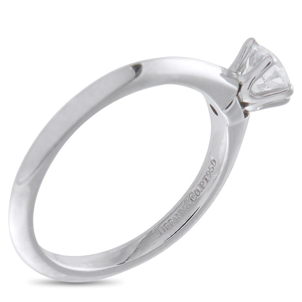 TIFFANY & CO. Tiffany & Co. Platinum 0.38ct Diamond Solitaire Engagement Ring