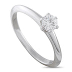 TIFFANY & CO. Tiffany & Co. Platinum 0.29ct Diamond Solitaire Engagement Ring