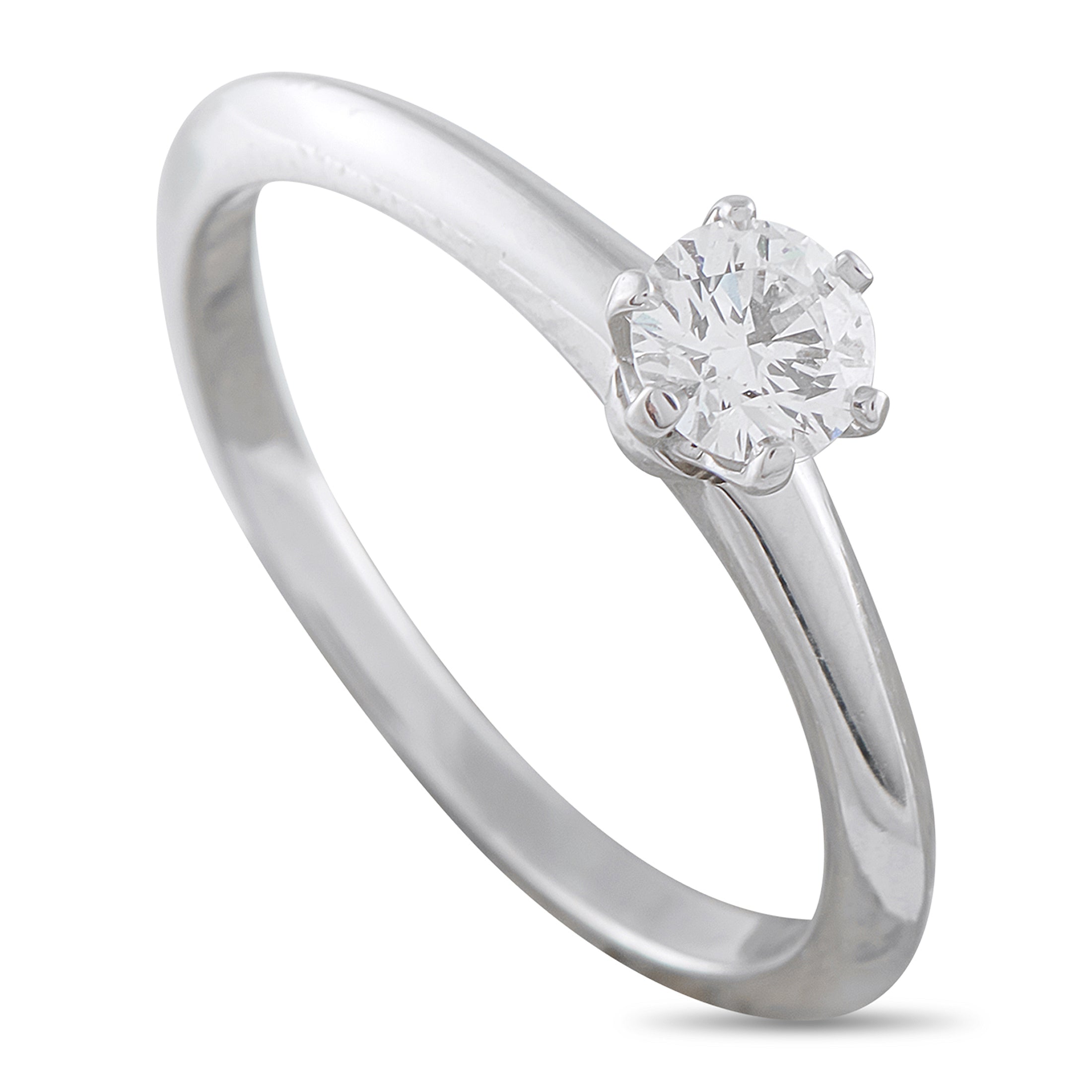 TIFFANY & CO. Tiffany & Co. Platinum 0.29ct Diamond Solitaire Engagement Ring