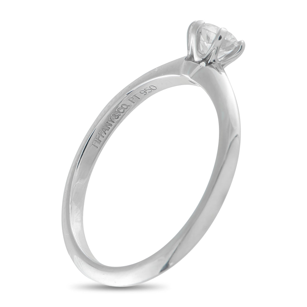 TIFFANY & CO. Tiffany & Co. Platinum 0.29ct Diamond Solitaire Engagement Ring