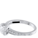 Tiffany & CO. platinum diamond ring with ribbon-style setting