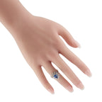 Tiffany & Co. Platinum 1.35ct Diamond and Sapphire Ring