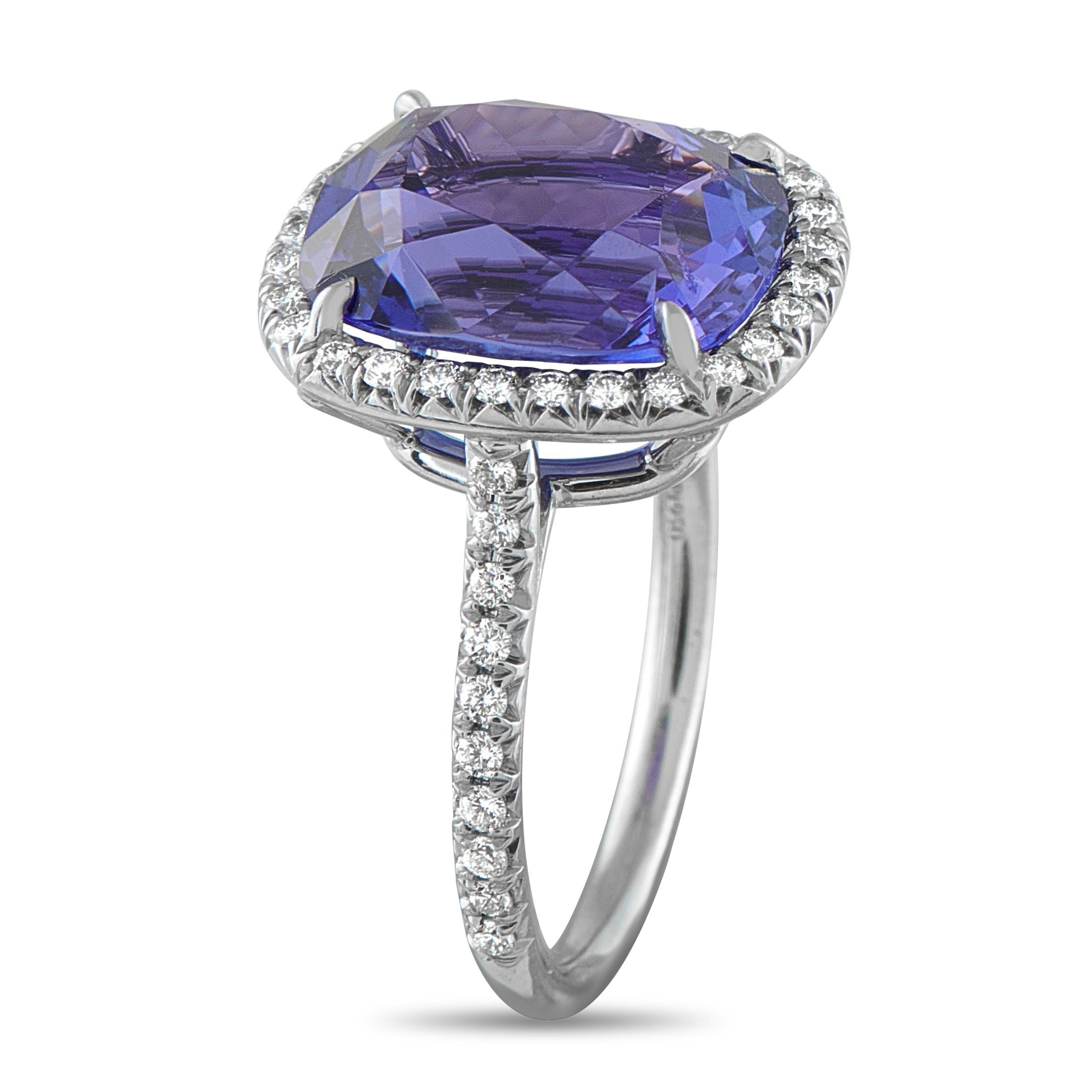 Tiffany & Co.Tiffany & Co. Platinum Diamond and Tanzanite Ring