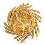 Tiffany & CO. Schlumberger 18K Yellow Gold Citrine Pinwheel Earrings
