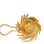 Tiffany & CO. Schlumberger 18K Yellow Gold Citrine Pinwheel Earrings