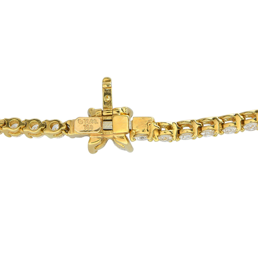 Tiffany & Co. Tiffany & Co. Victoria 18K Yellow Gold 10.18ct Diamond Graduated Line Necklace