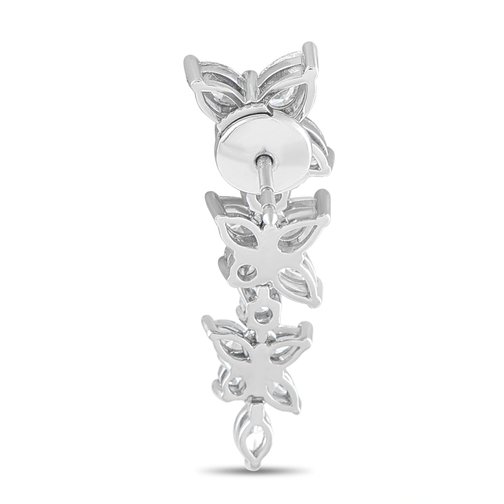 Tiffany & Co. Victoria earring showing the openwork backs and post fastening