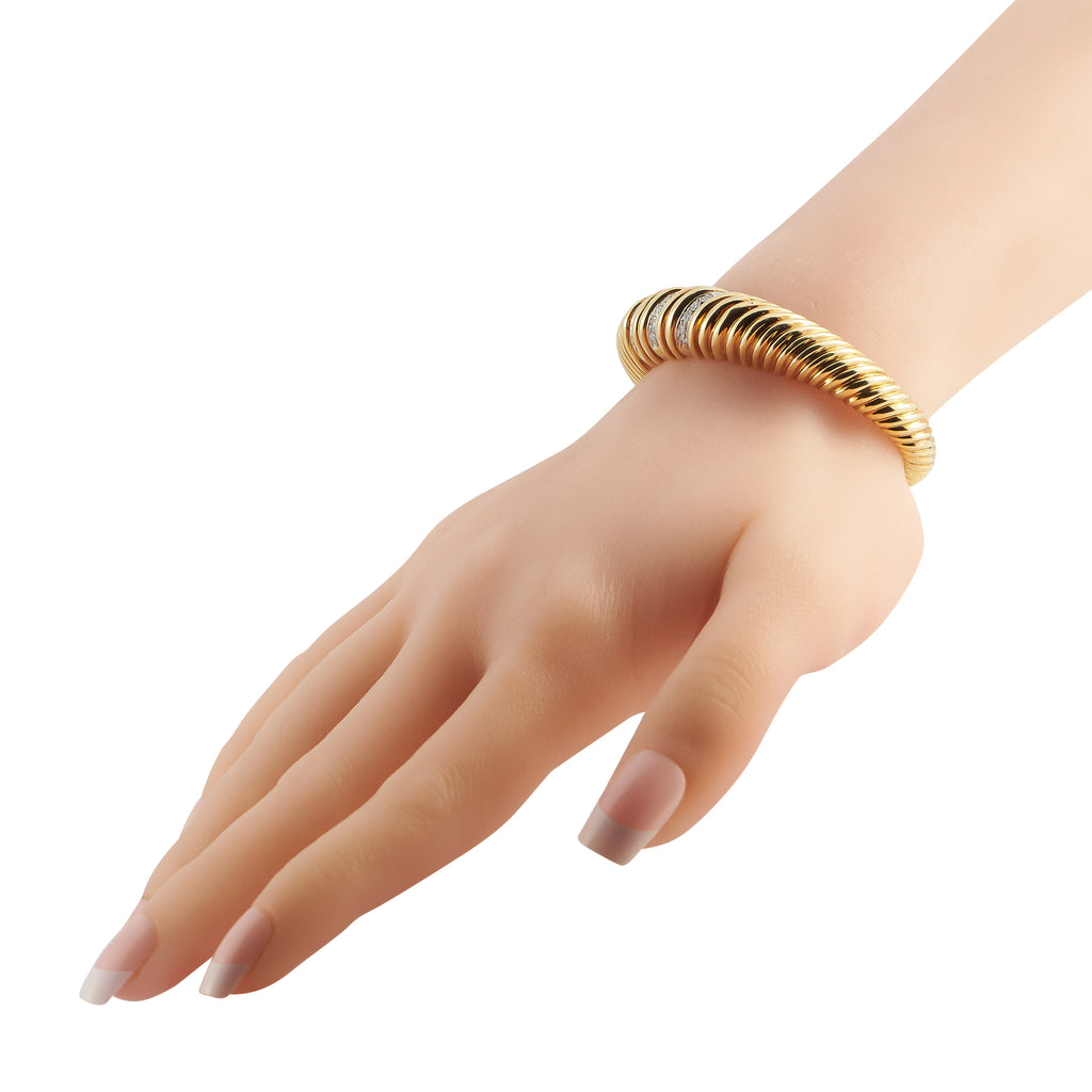 TIFFANY & CO. Tiffany & Co. Vintage 18K Yellow Gold 1.0ct Diamond Bracelet