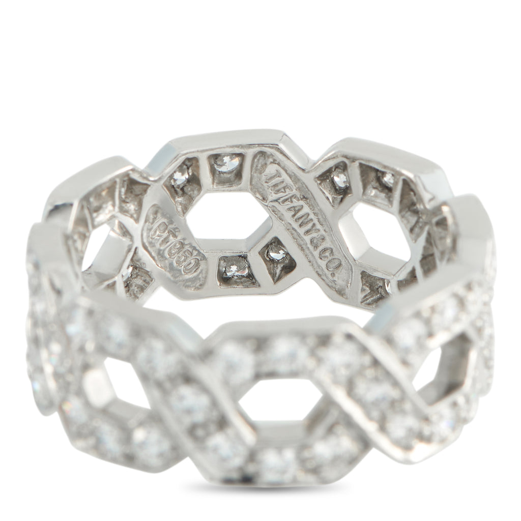 Tiffany & Co. Platinum 1.54ct Diamond Eternity Wide Band