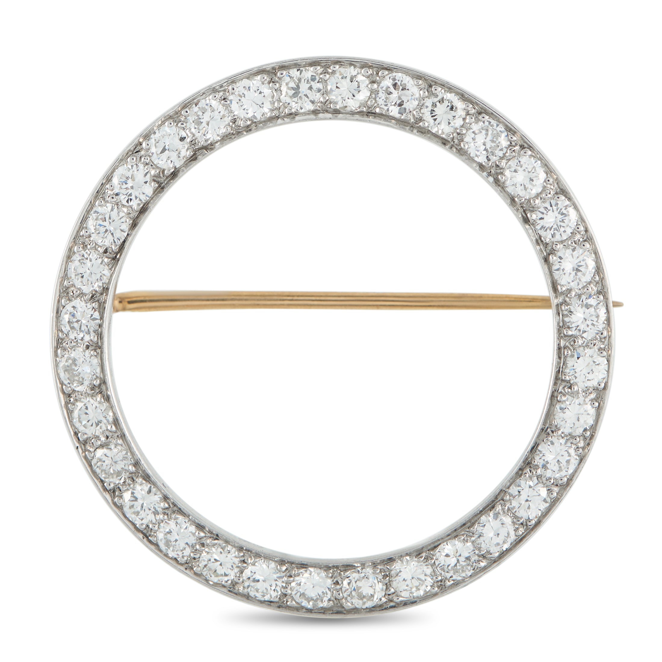 Tiffany & Co. Platinum 2.0ct Diamond Eternity Pin