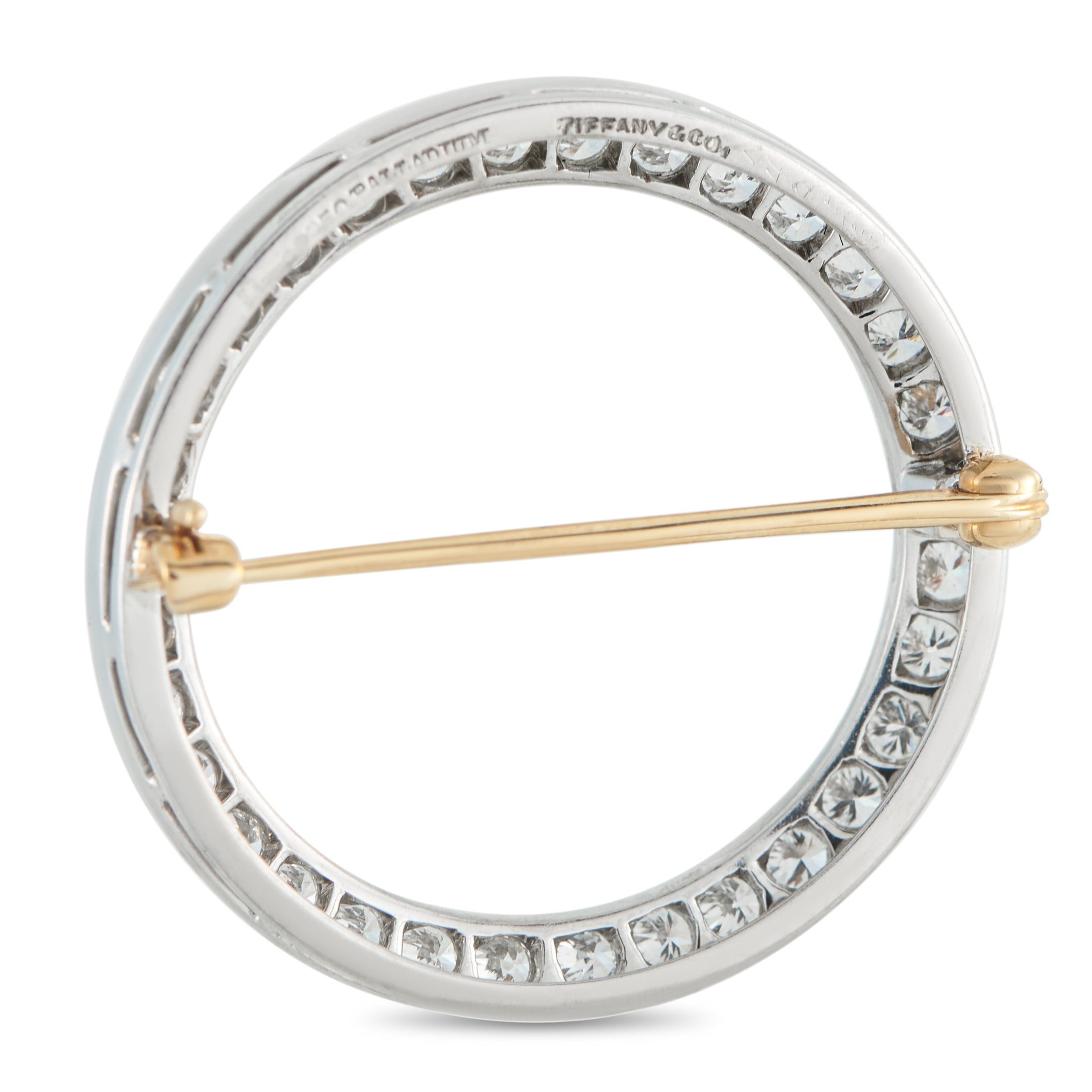 Tiffany & Co. Platinum 2.0ct Diamond Eternity Pin