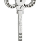 Tiffany & CO. Keys Platinum 0.64ct Diamond Crown Key Pendant