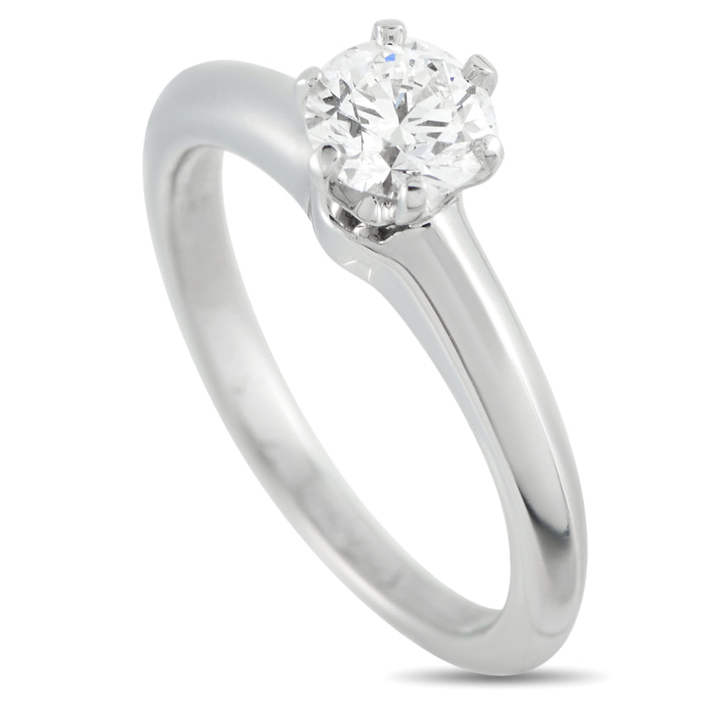 Tiffany & Co. Platinum 0.56ct Diamond Solitaire Ring