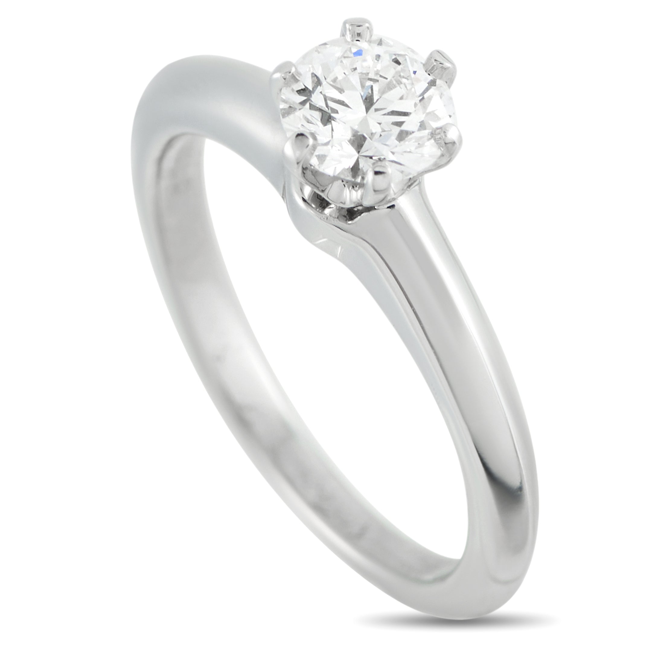 Tiffany & Co. Platinum 0.56ct Diamond Solitaire Ring