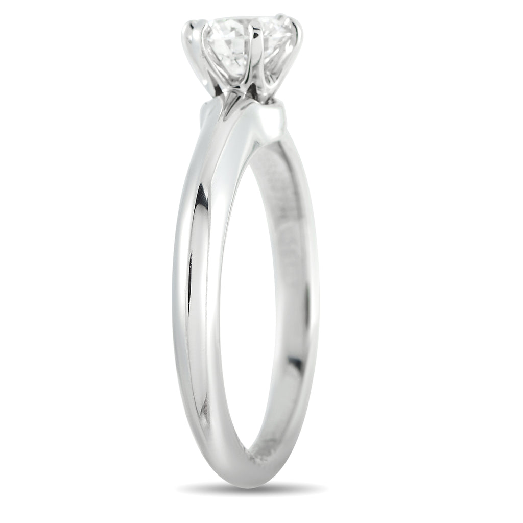 Tiffany & Co. Platinum 0.56ct Diamond Solitaire Ring
