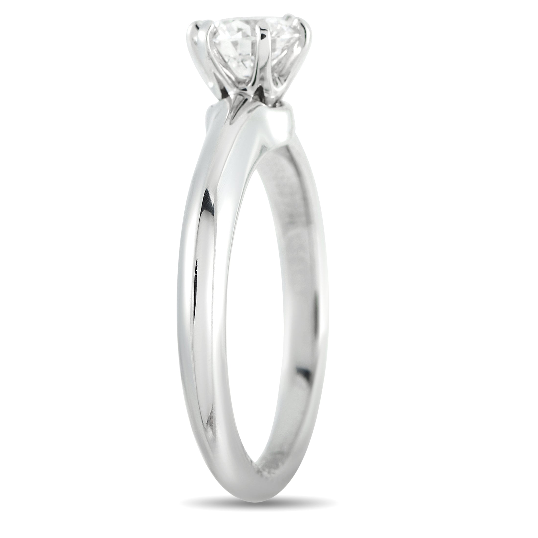 Tiffany & Co. Platinum 0.56ct Diamond Solitaire Ring
