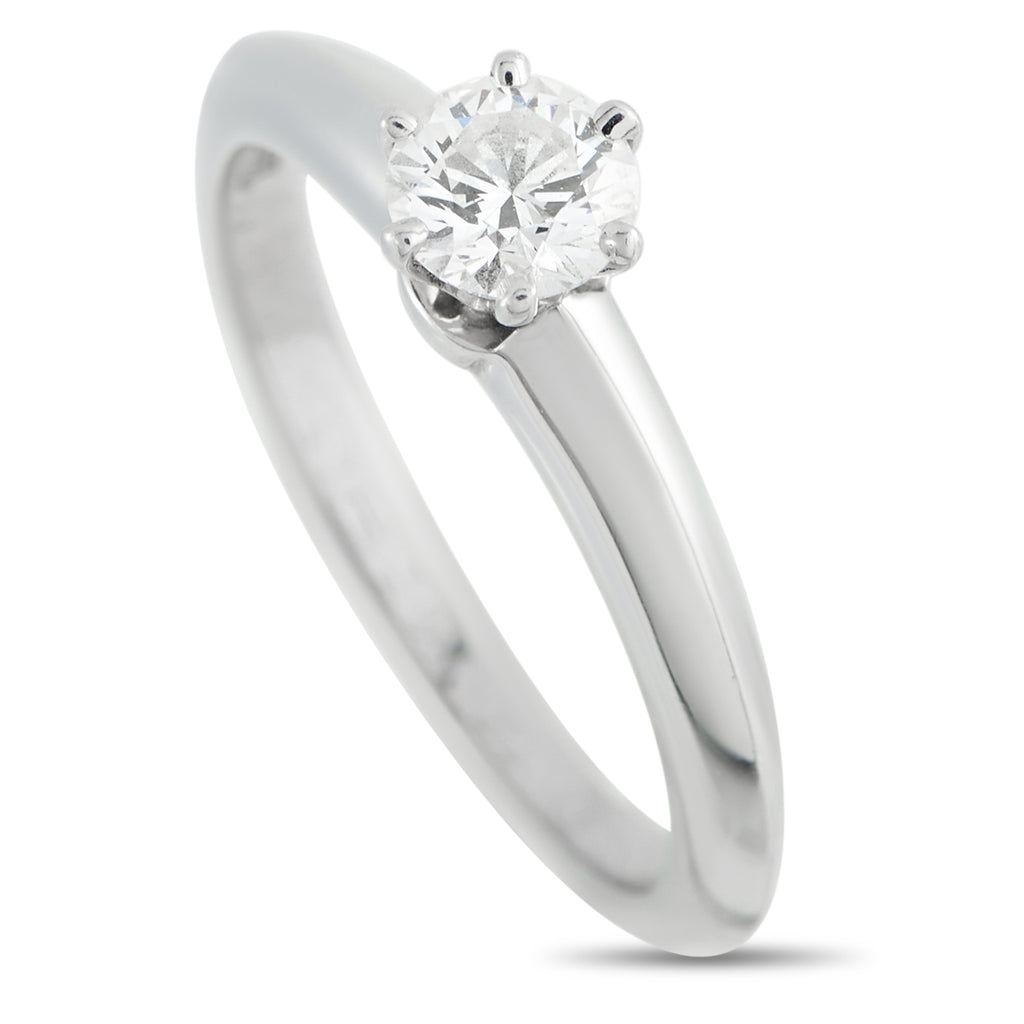 Tiffany & Co. Platinum 0.40ct Diamond Solitaire Ring