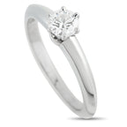 Tiffany & Co. Platinum 0.40ct Diamond Solitaire Ring