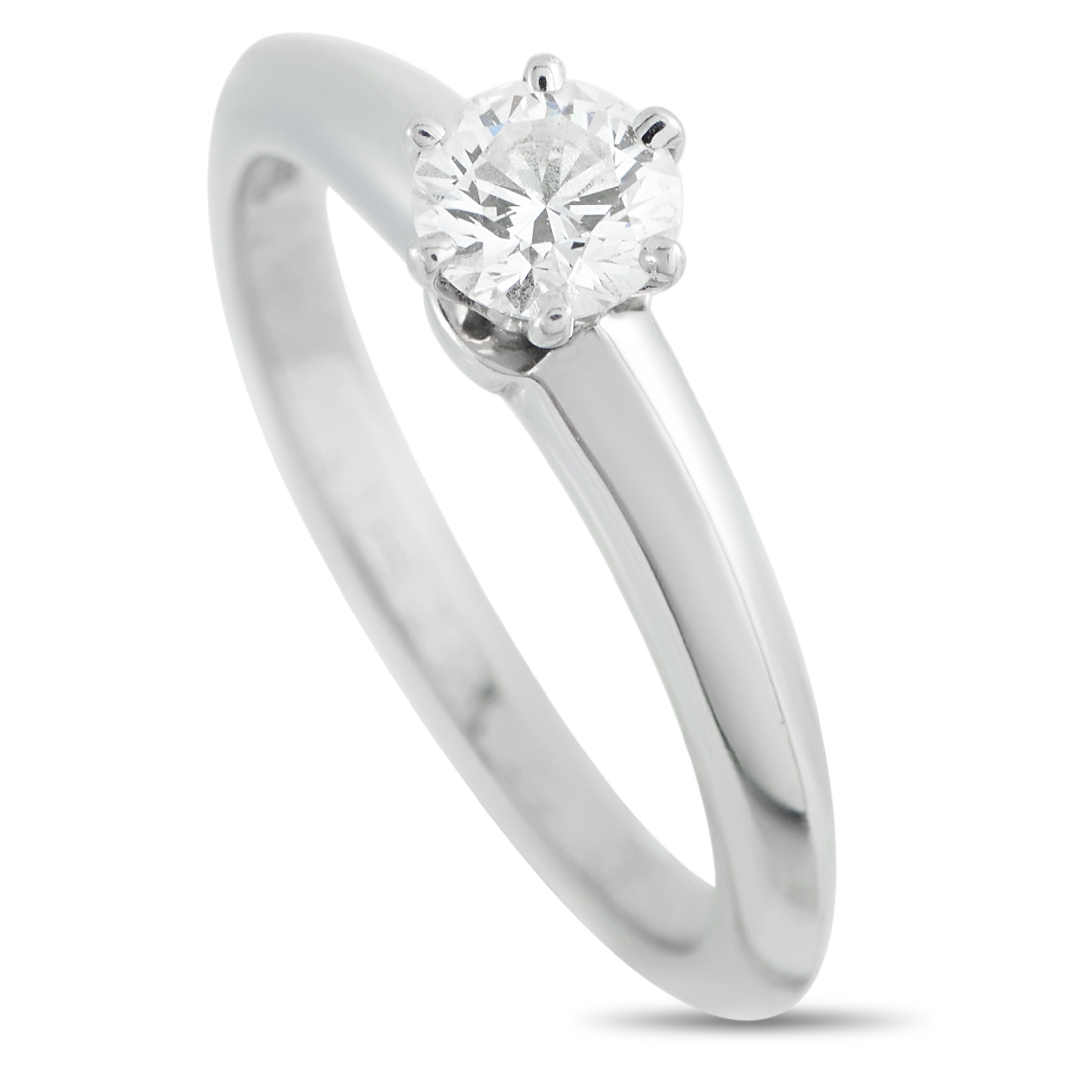 Tiffany & Co. Platinum 0.40ct Diamond Solitaire Ring