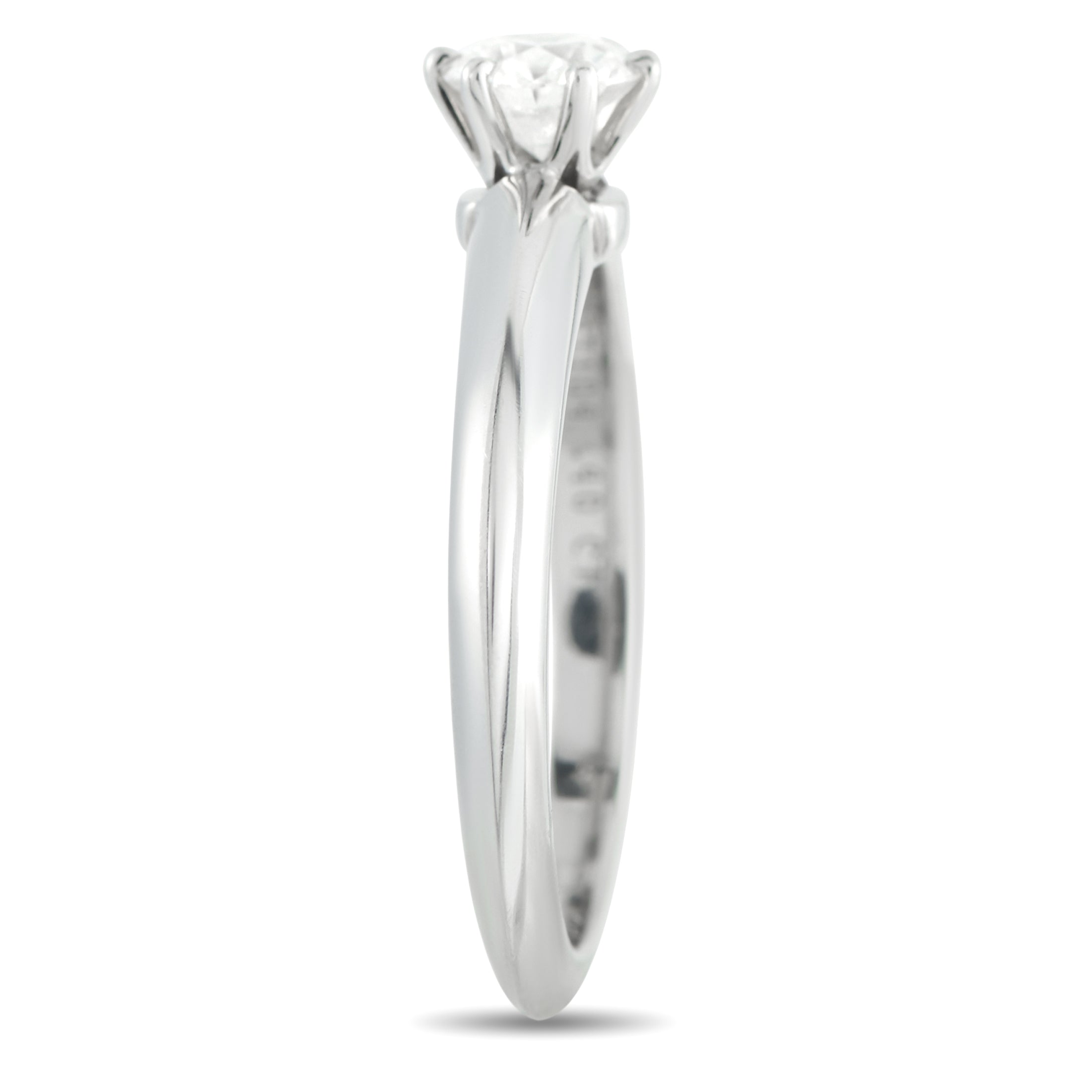 Tiffany & Co. Platinum 0.40ct Diamond Solitaire Ring