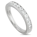 Tiffany & Co. platinum diamond band with round diamonds