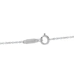 Tiffany & Co. Victoria necklace clasp and engraved platinum tag detail