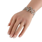 Tous 18K White Gold 3.25ct Diamond Bracelet