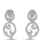 Tous 18K White Gold 1.75ct Diamond Earrings