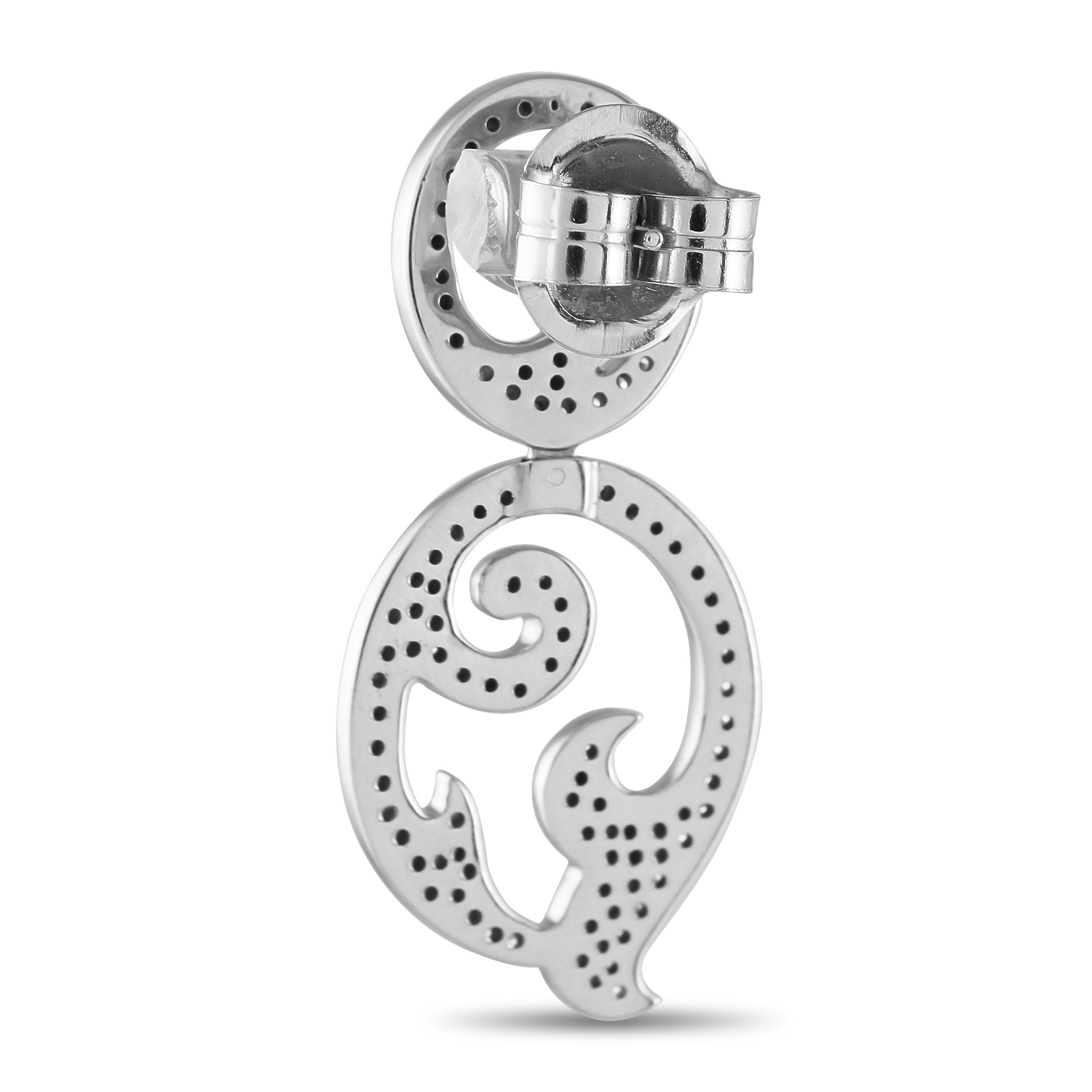 Tous18K White Gold 1.75ct Diamond Earrings