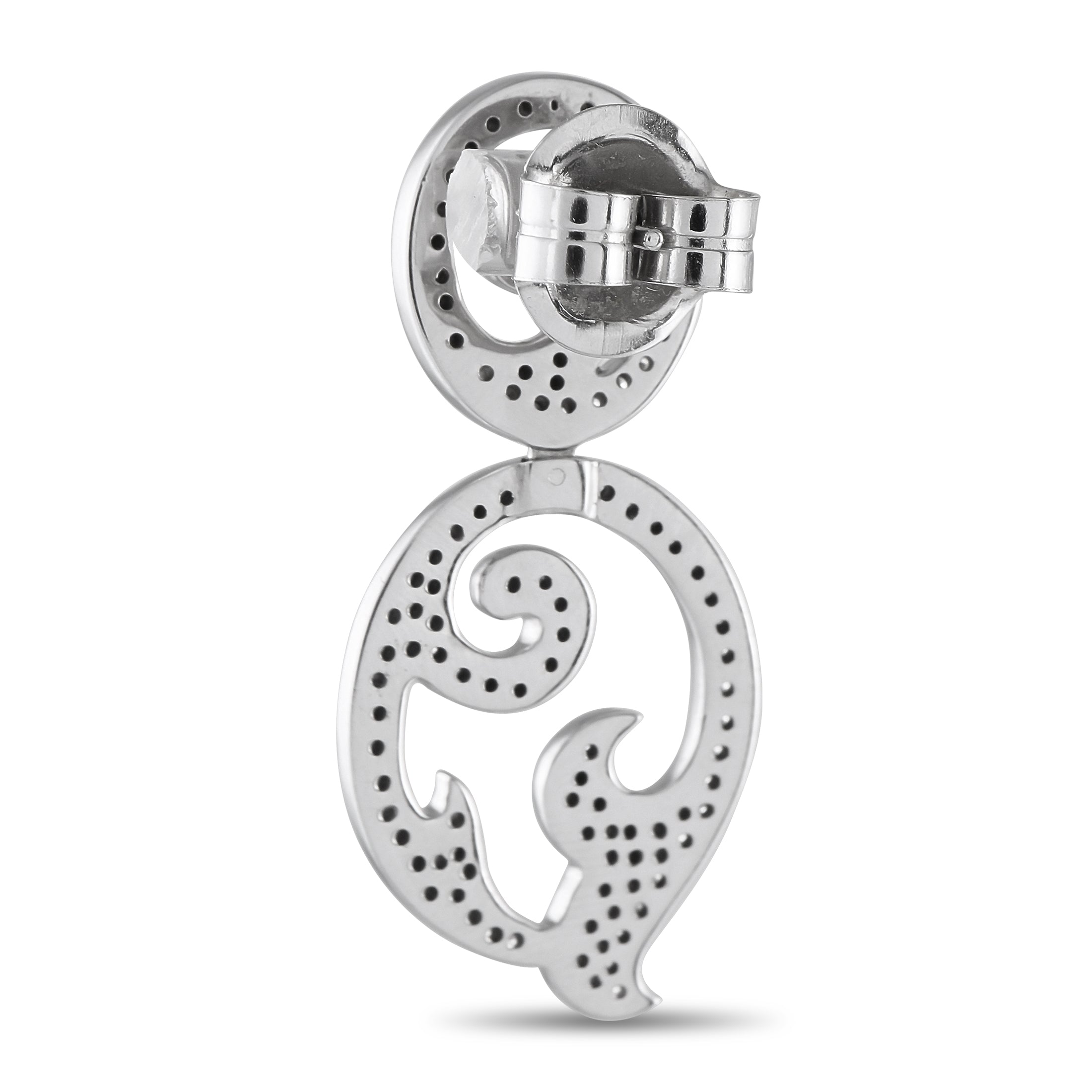 Tous 18K White Gold 1.75ct Diamond Earrings