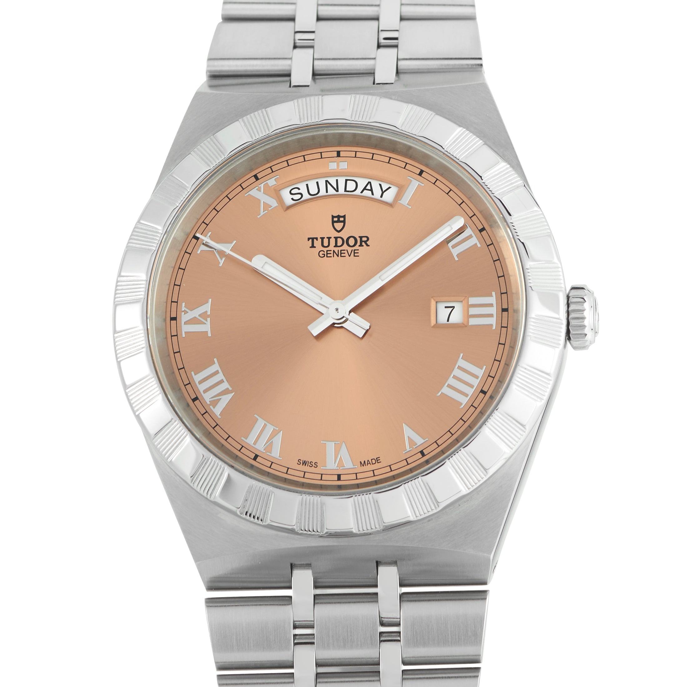 Tudor Royal Salmon Dial Steel Watch