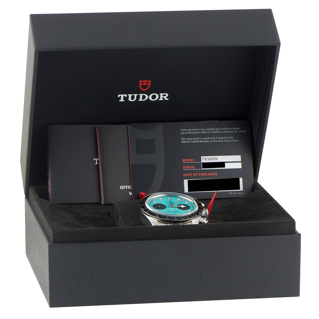 Tudor Black Bay Chrono Turquoise Dial Steel Watch