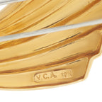 Van Cleef & Arpels 18K Yellow Gold 2.20ct Diamond Bow Brooch