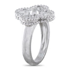 Van Cleef & Arpels Alhambra 18K White Gold Diamond Ring
