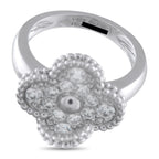Van Cleef & Arpels Alhambra 18K White Gold Diamond Ring