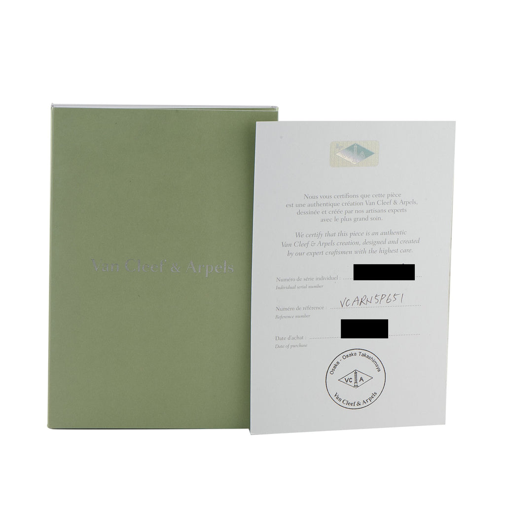 Van Cleef & Arpels Van Cleef & Arpels Sweet Alhambra 18K Rose Gold Diamond and Cornelian Ring