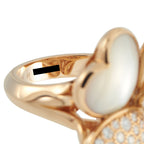 Van Cleef & Arpels Cosmos 18K Rose Gold Diamond and Mother of Pearl Ring