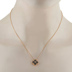 Van Cleef & Arpels Holiday Alhambra 18K Rose Gold Diamond Pendant Necklace