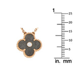 Van Cleef & Arpels Holiday Alhambra 18K Rose Gold Diamond Pendant Necklace
